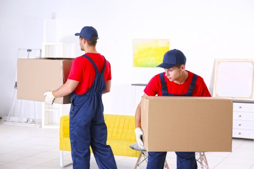 Staff member checking safety standards in a storage facility