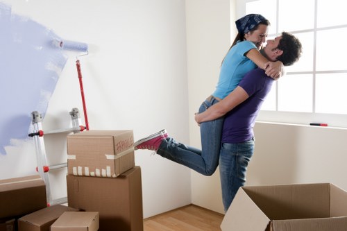 Moving team loading a van for a house move in Haringey