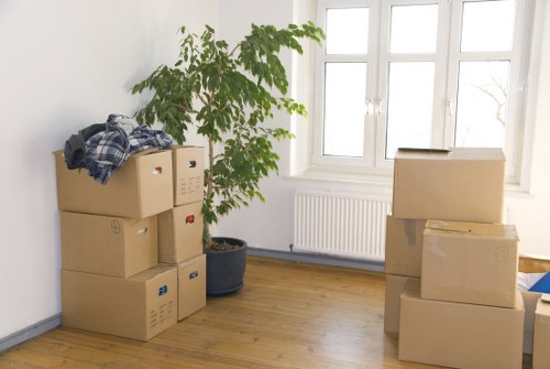 Student belongings packed for storage in Haringey